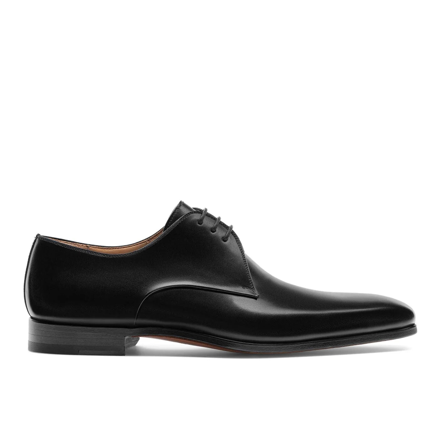Black Jamoby Plain Toe Derby Shoes - Bellora Italia