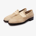 Beige Suede Guardia Loafers - Bellora Italia