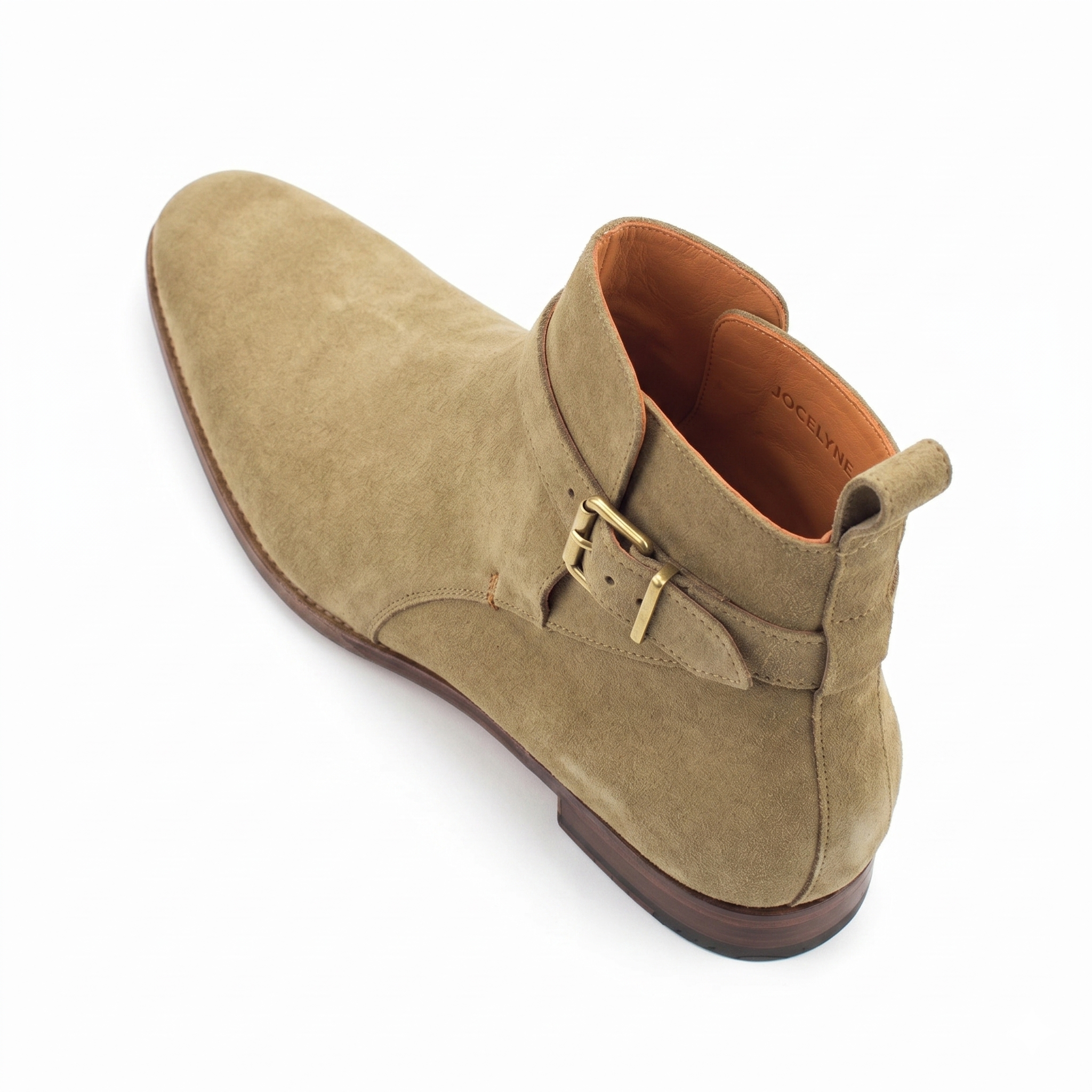 Height Increasing Sabbia Beige Suede Jodhpur Boots