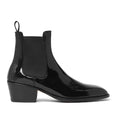 Black Patent-Leather Bolin Chelsea Boots - Bellora Italia
