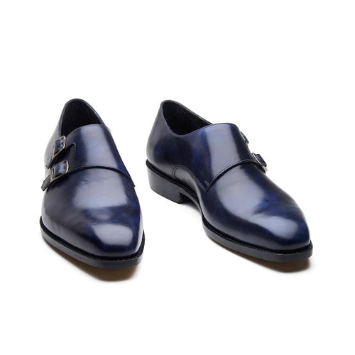 Bellora Italia Firenze Double Monk Strap – Midnight Blue