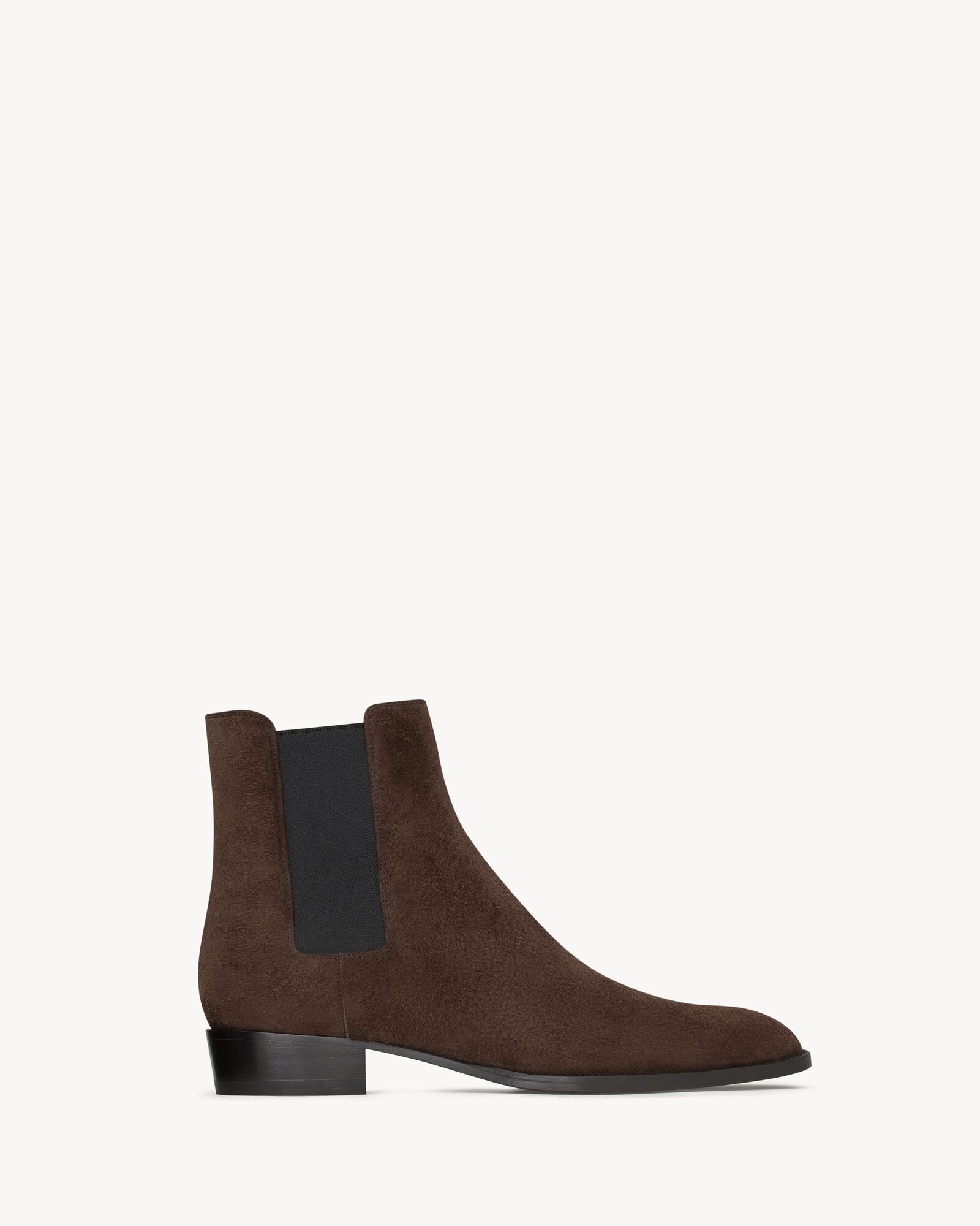 Height Increasing Firenze Dark Brown Suede Chelsea Boots