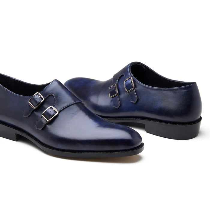 Bellora Italia Firenze Double Monk Strap – Midnight Blue