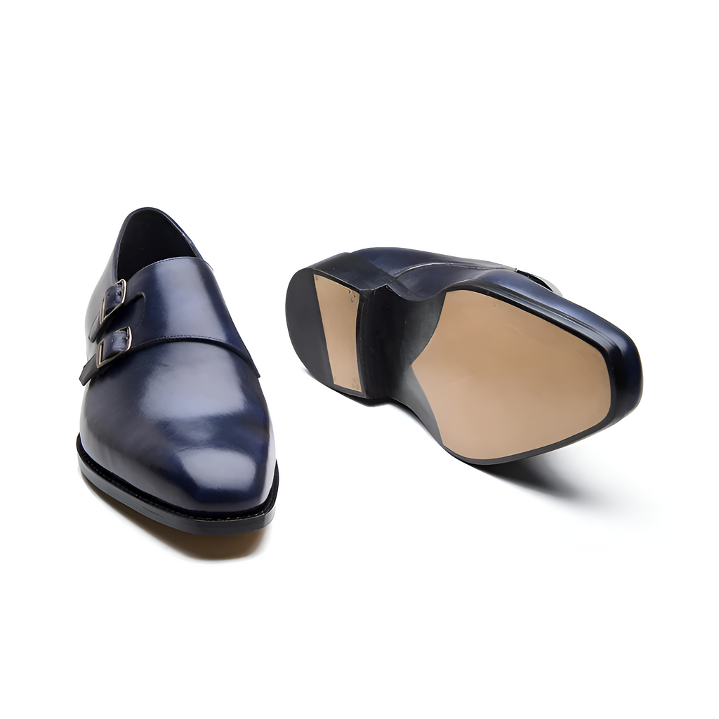 Bellora Italia Firenze Double Monk Strap – Midnight Blue