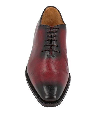 Luxury Edition - Burgundy Patina Leather "Rosario" Wholecut Oxfords