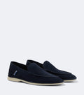 Height Increasing Navy Suede "Venturo" Summer Loafers