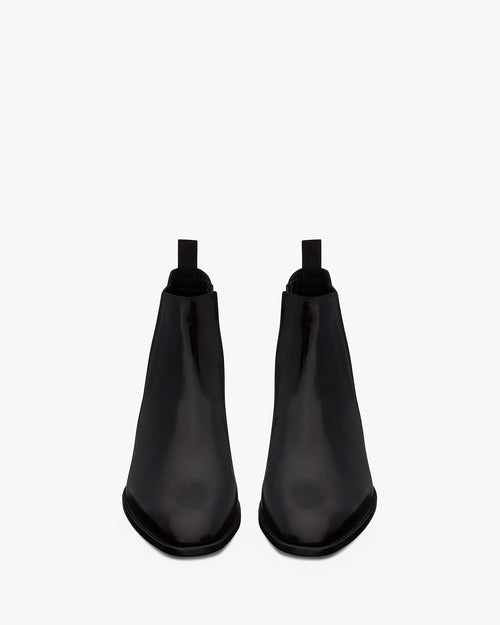 Black Leather "Orsini" Chelsea Boots