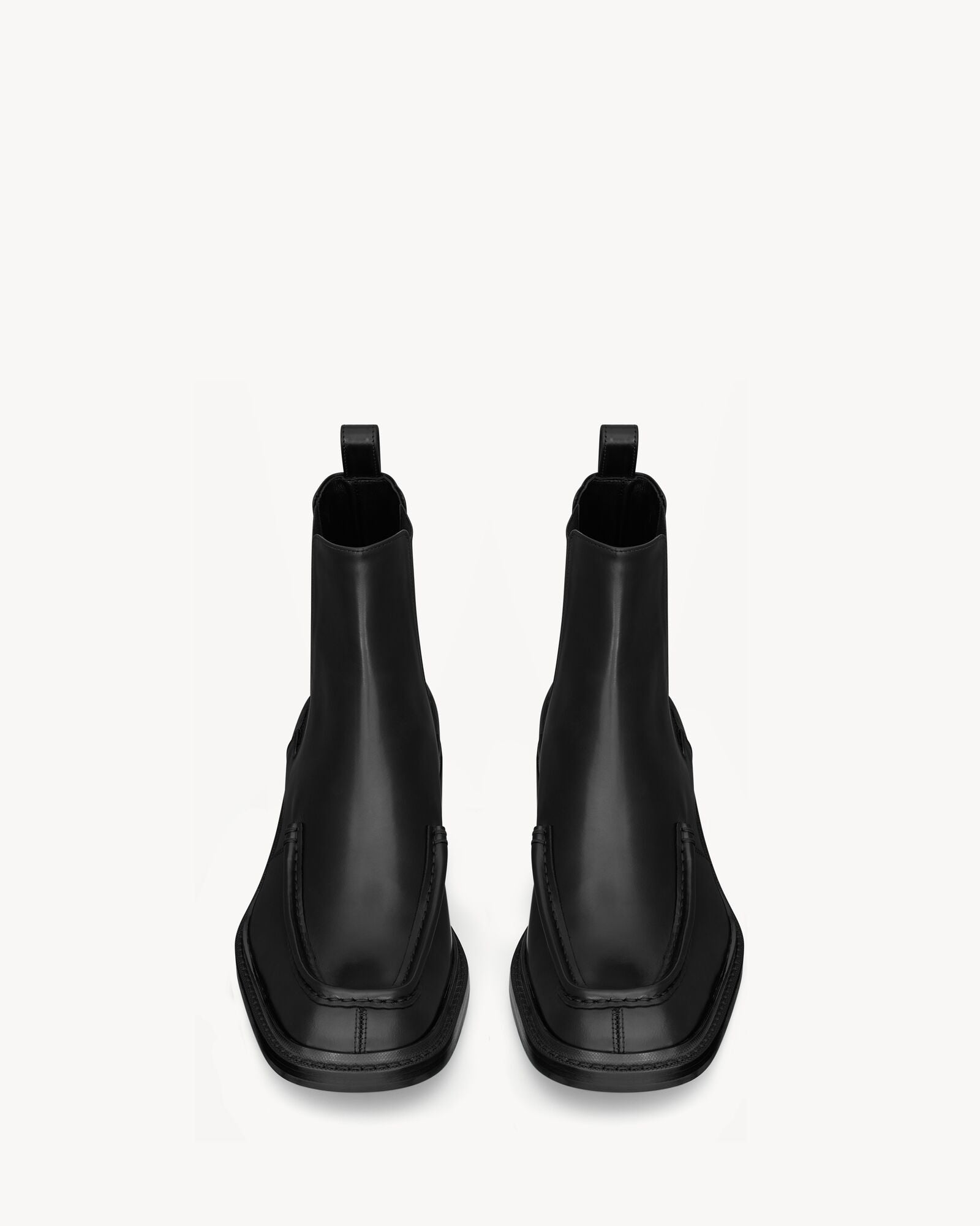 Height Increasing Torino Black Lug Sole Chelsea Boots