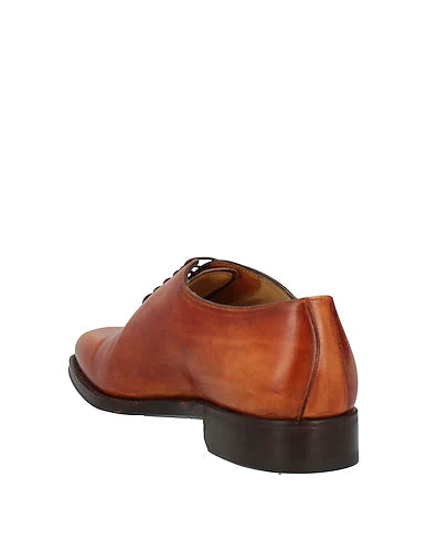 Height Increasing Montieri Tan Leather Wholecut Oxfords