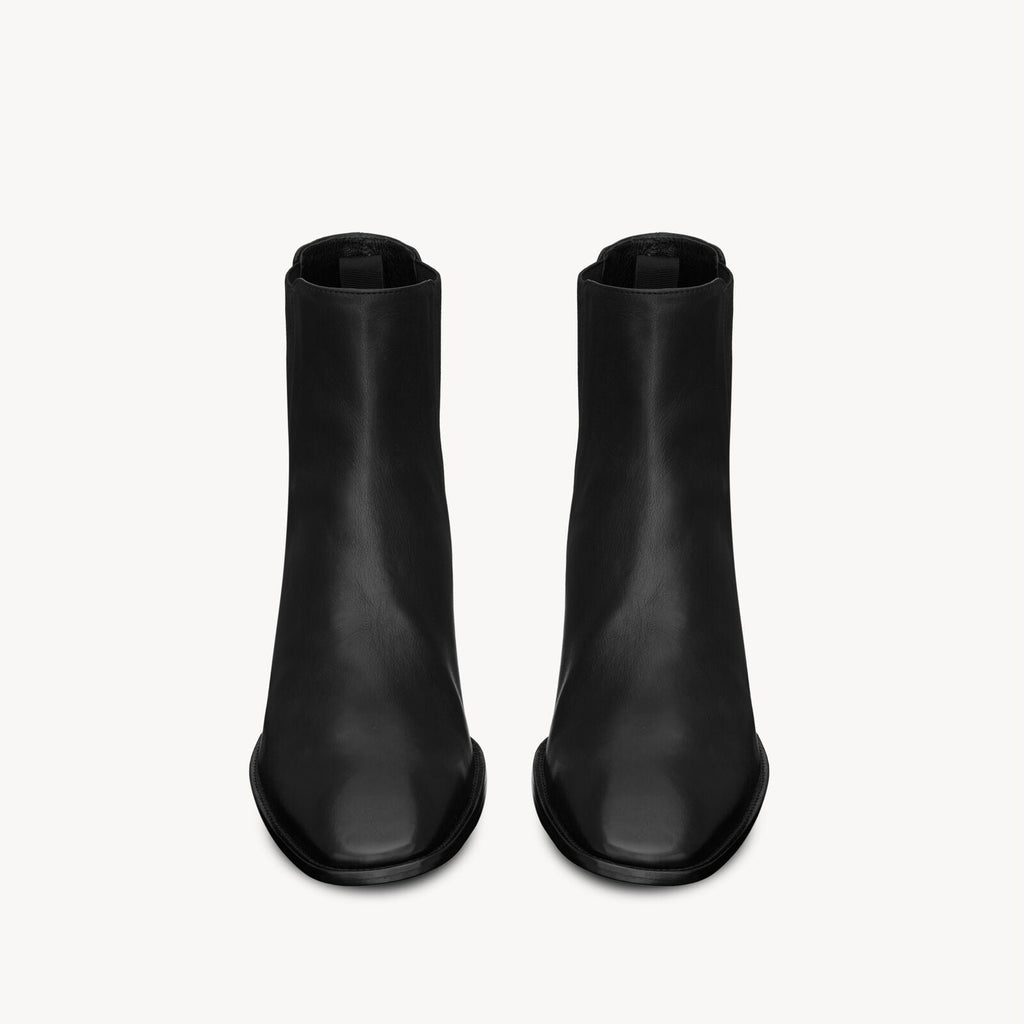 Height Increasing Aurelio Black Leather Chelsea Boots