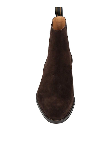 Dark Brown Suede "Rosetti" Chelsea Boots