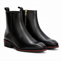 Black Leather Volterra Premium Zipper Boots