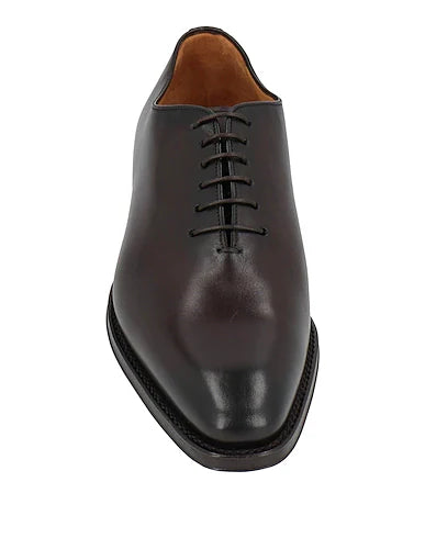 Height Increasing Varenzo Dark Brown Leather Wholecut Oxfords