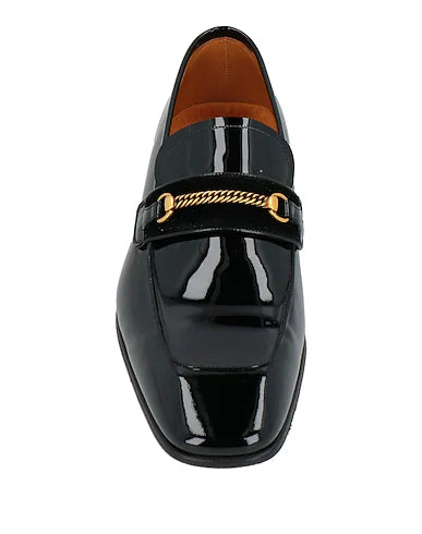 Black Patent Leather "Monterra" Horsebit Loafers