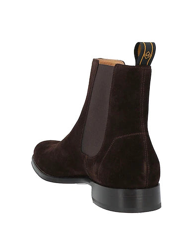 Dark Brown Suede "Rosetti" Chelsea Boots