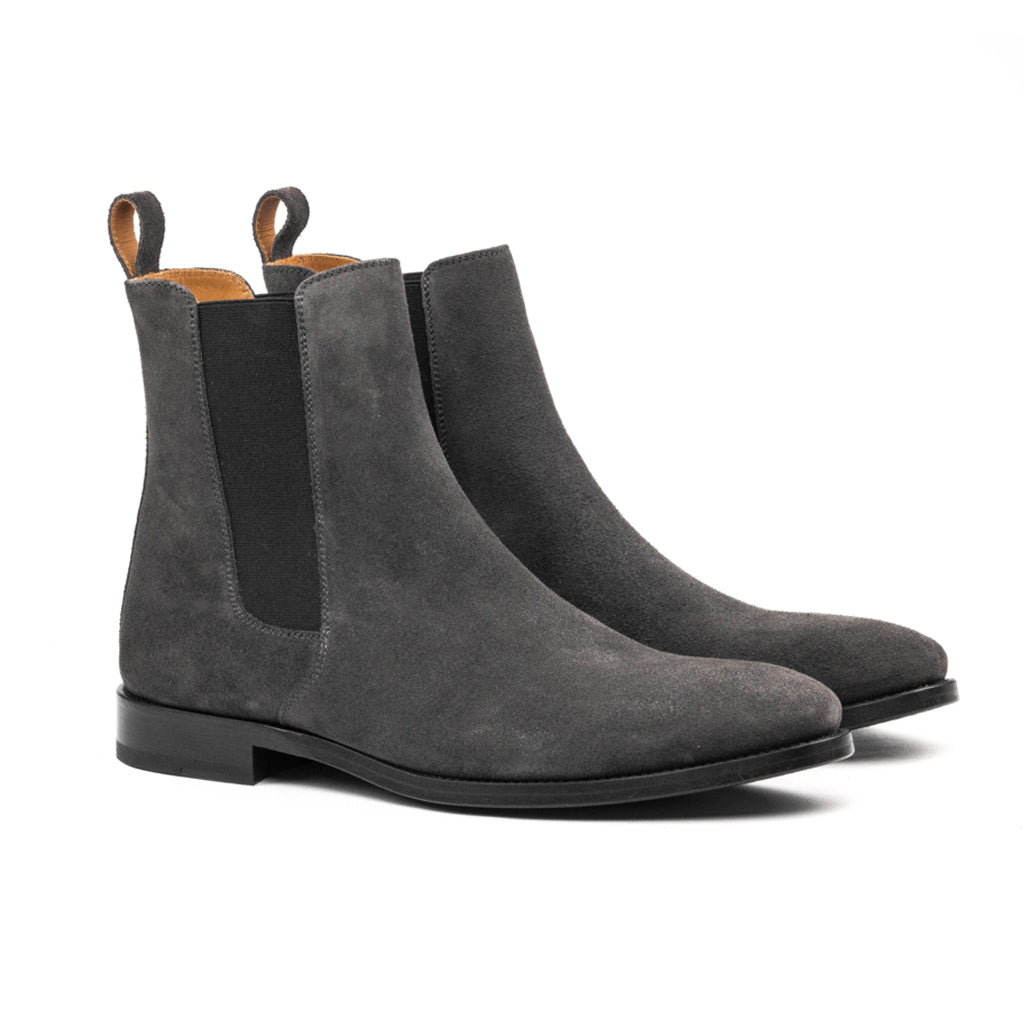 Charcoal Suede "Venturo" Chelsea Boots