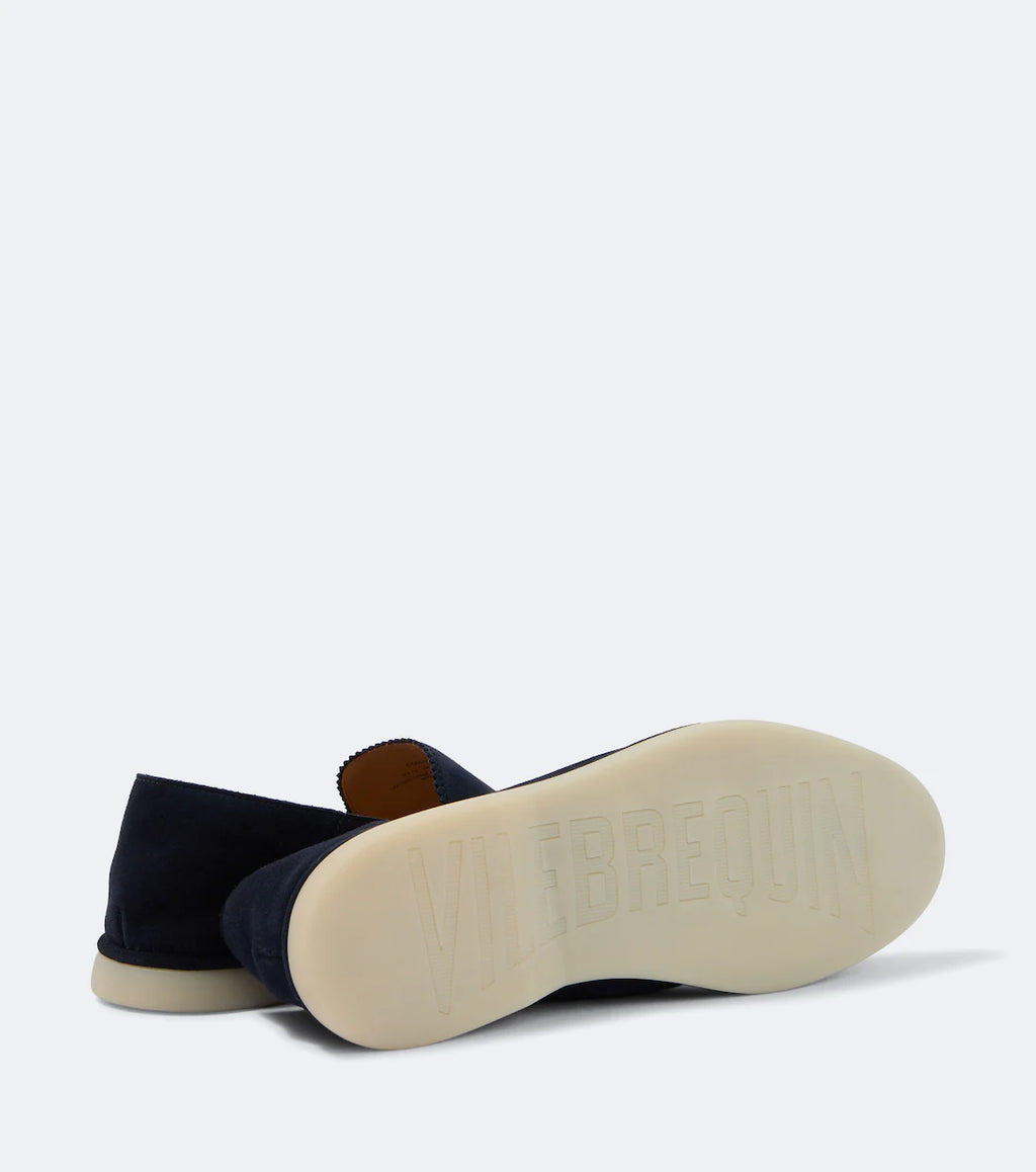 Height Increasing Navy Suede "Venturo" Summer Loafers