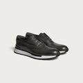 Olive Leather "Torcello" Hybrid Wingtip Sneakers
