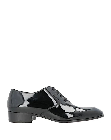 Black Patent Leather "Valdoro" Wholecut Oxfords