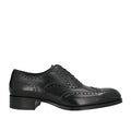 Black Leather "Bellarco" Wingtip Oxfords