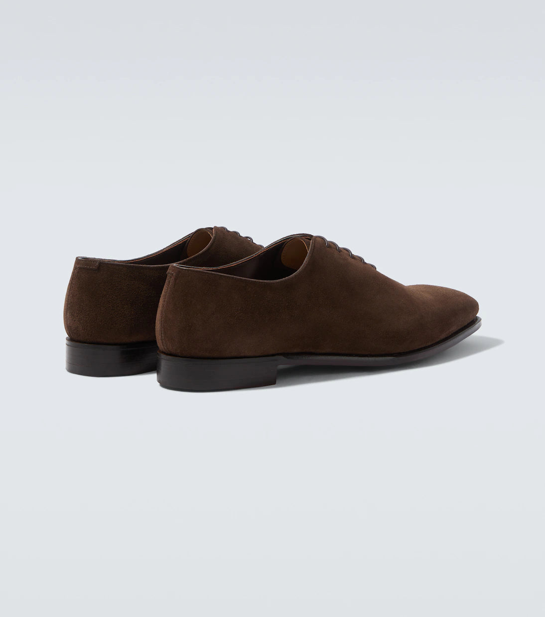 Height Increasing Dark Brown Suede "Montoro" Wholecut Oxford
