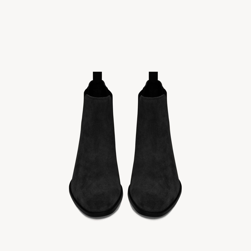 Black Suede "Venezia" Chelsea Boots