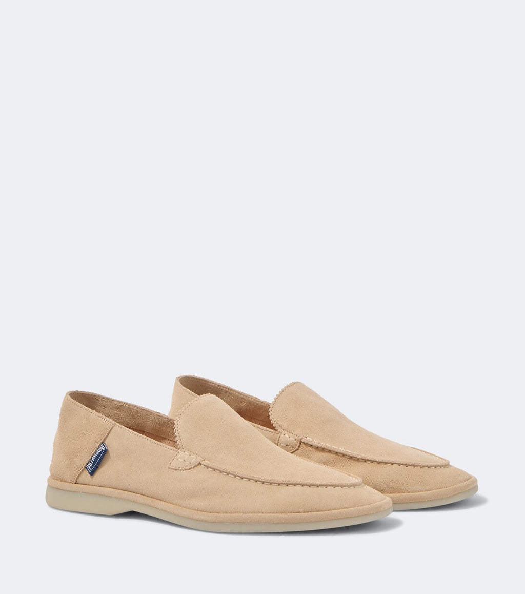 Height Increasing Sand Suede "Bellante" Summer Loafers