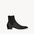 Height Increasing Aurelio Black Leather Chelsea Boots