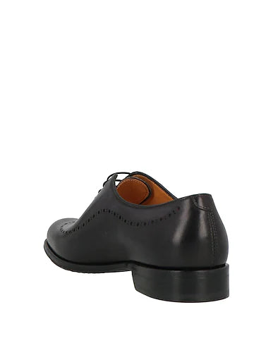 Height Increasing Lazaro Black Leather Wholecut Oxfords