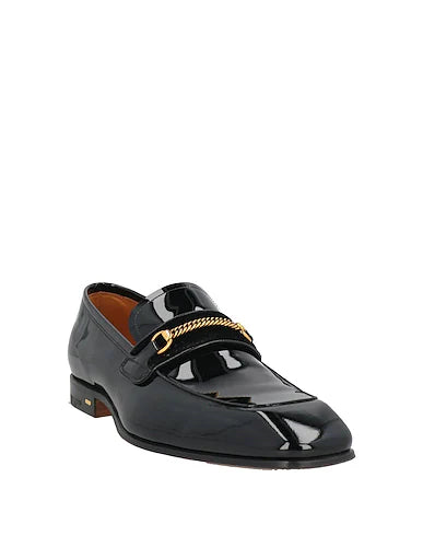 Black Patent Leather "Monterra" Horsebit Loafers