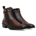 Bordeaux Patina Leather Jodhpuri Boots
