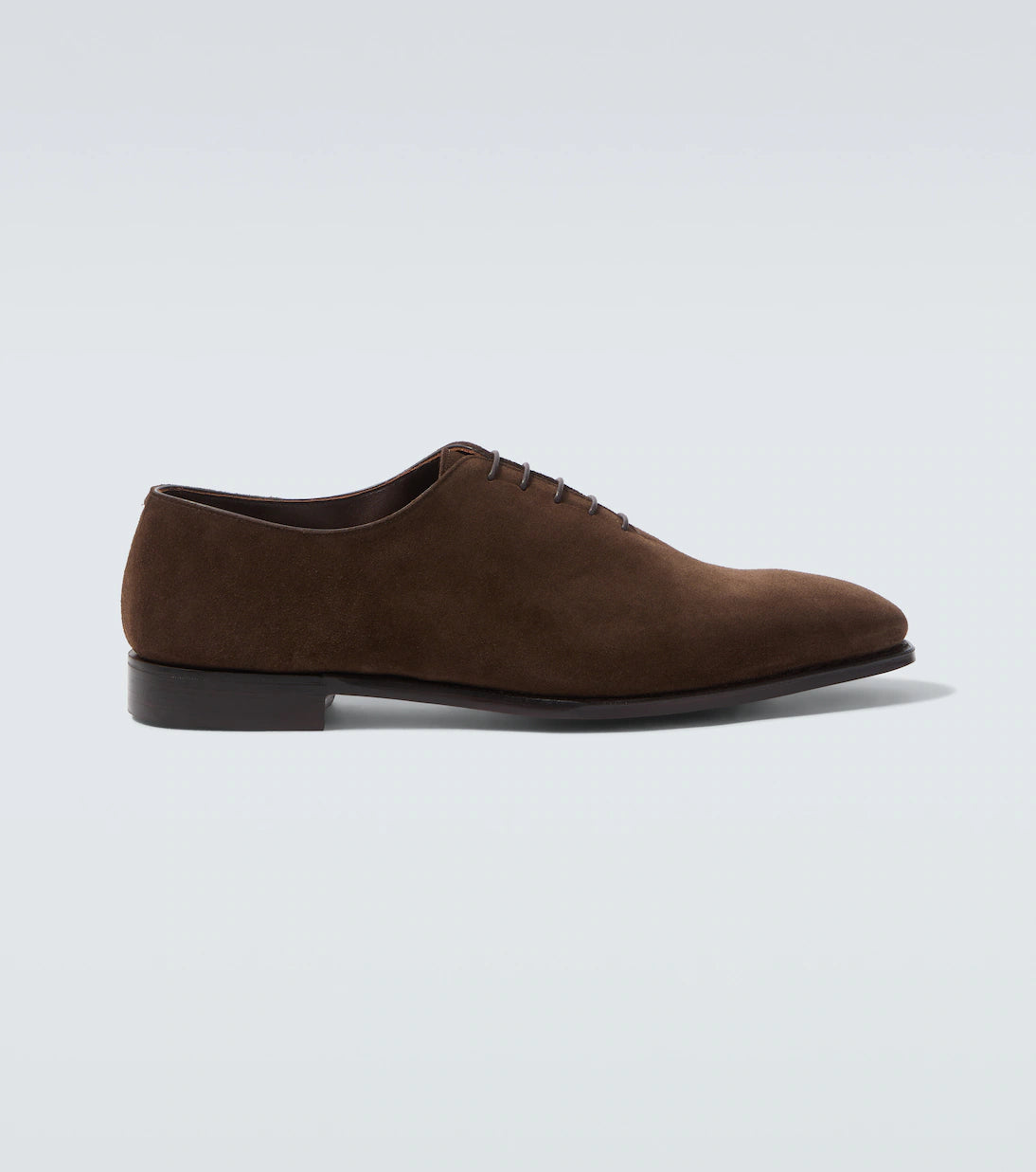 Height Increasing Dark Brown Suede "Montoro" Wholecut Oxford