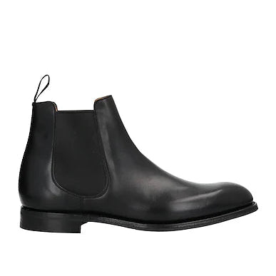 Black Leather "Altieri" Chelsea Boots