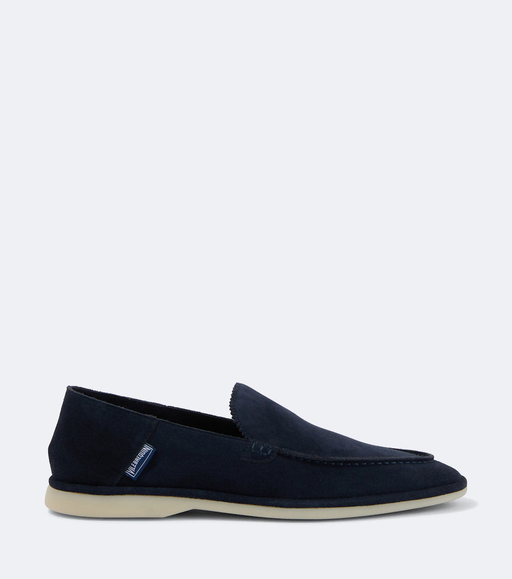Height Increasing Navy Suede "Venturo" Summer Loafers